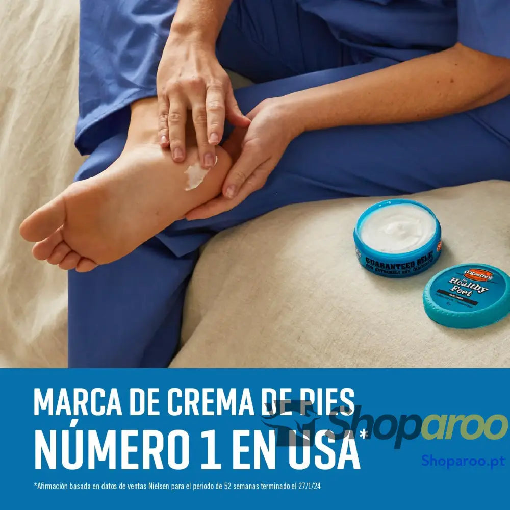 O’Keeffe’s Healthy Feet Creme para pés secos e rachados Repara calcanhares 91 g