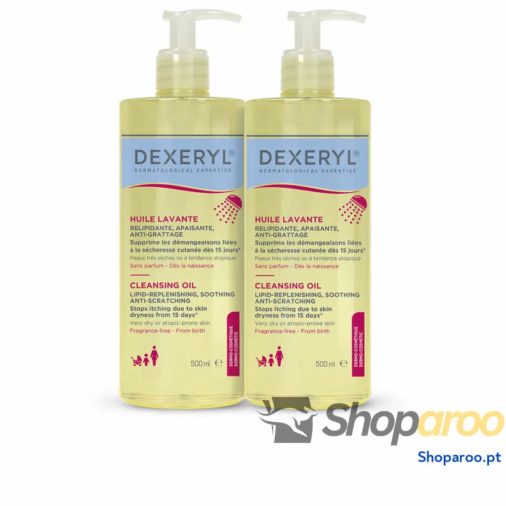 Óleo de Duche Dexeryl Dermatological Expertise 500 ml 2 Unidades