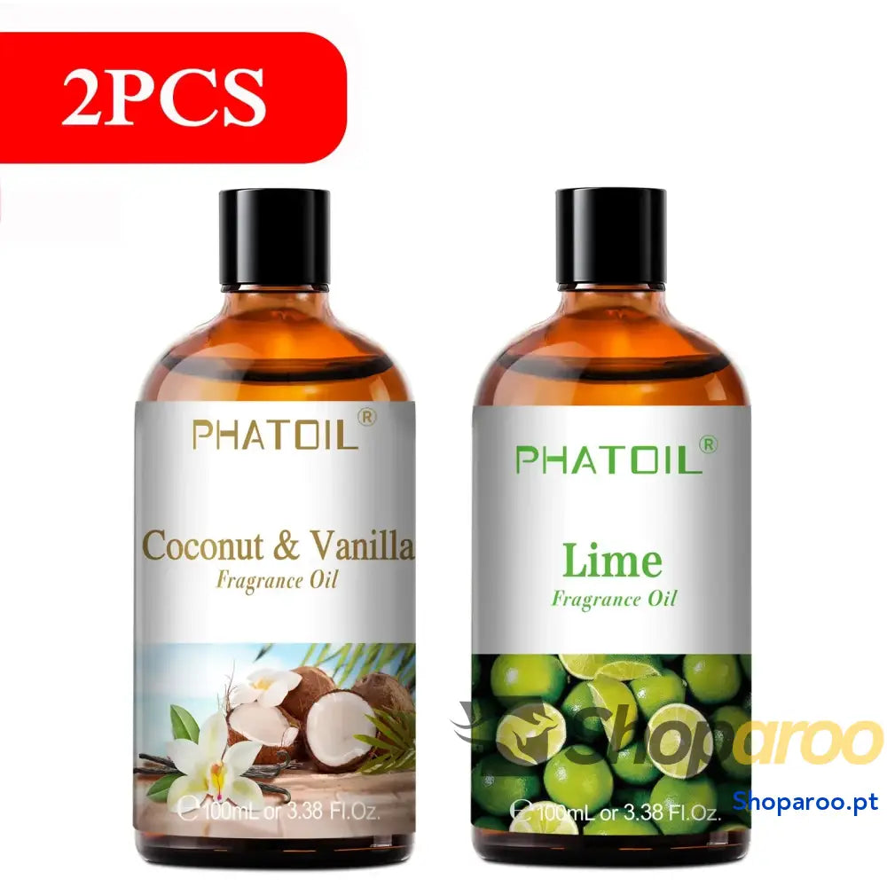 Óleo de Fragrância Aromaterapia Phatoil 100ml Coco Baunilha Morango