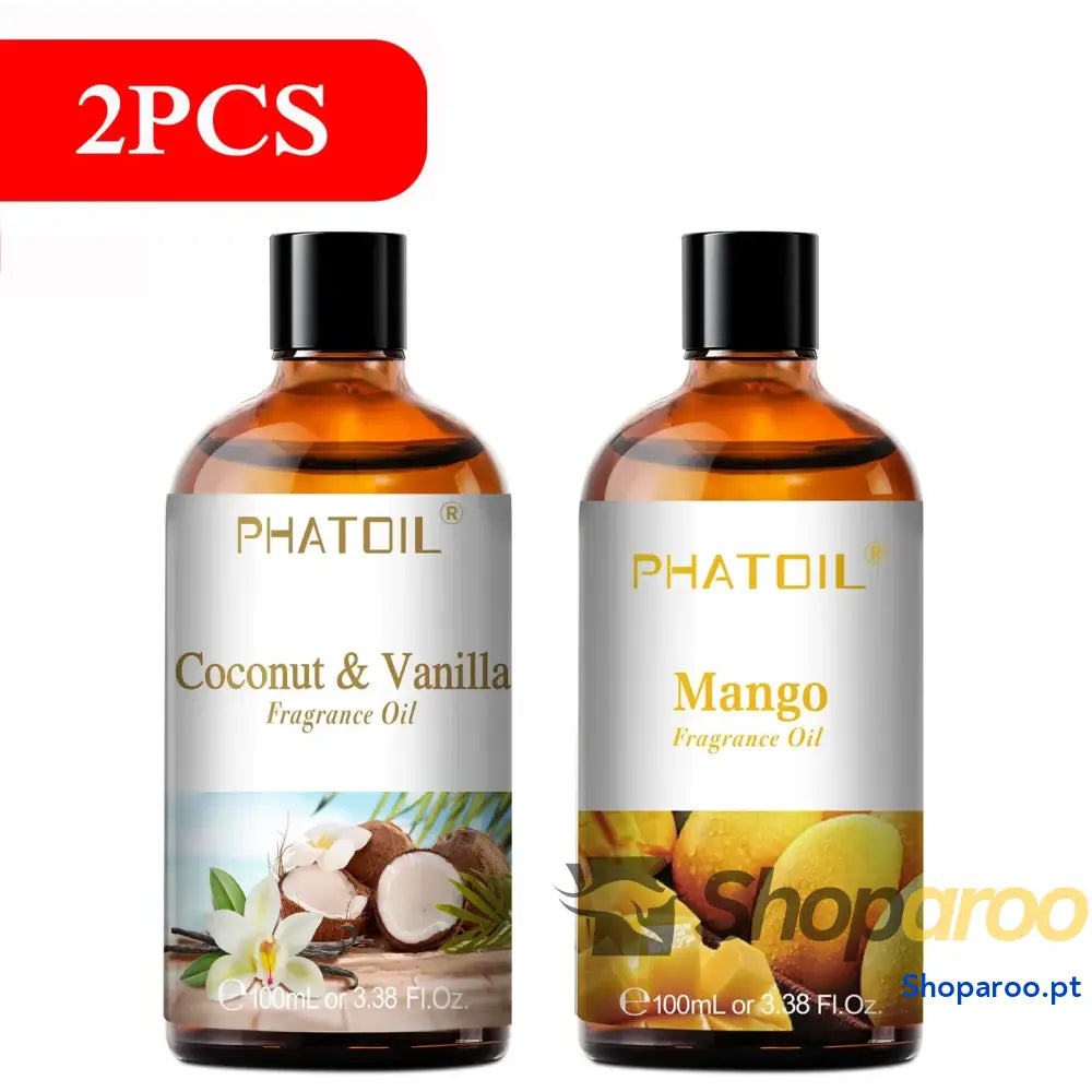 Óleo de Fragrância Aromaterapia Phatoil 100ml Coco Baunilha Morango