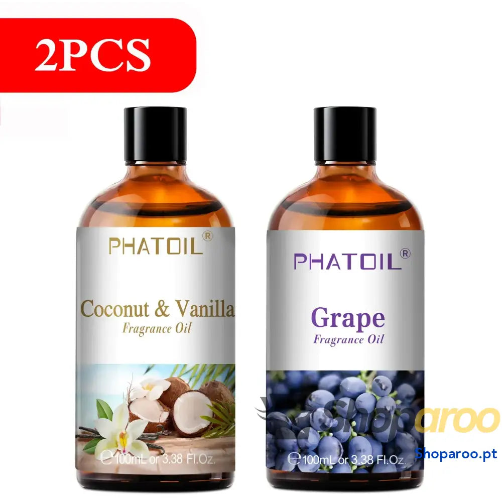 Óleo de Fragrância Aromaterapia Phatoil 100ml Coco Baunilha Morango