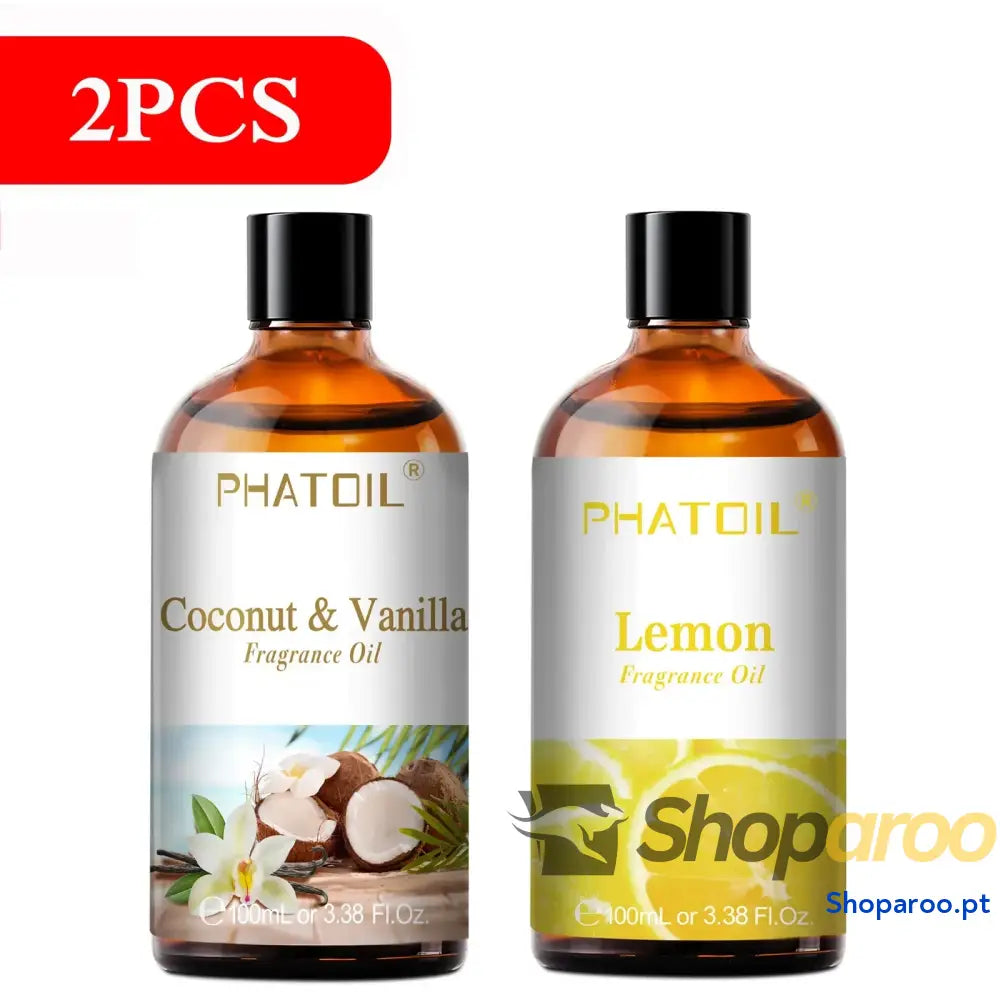 Óleo de Fragrância Aromaterapia Phatoil 100ml Coco Baunilha Morango