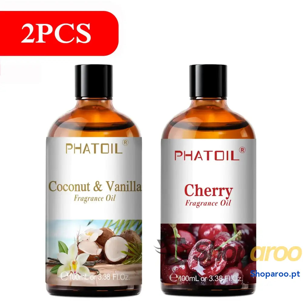 Óleo de Fragrância Aromaterapia Phatoil 100ml Coco Baunilha Morango