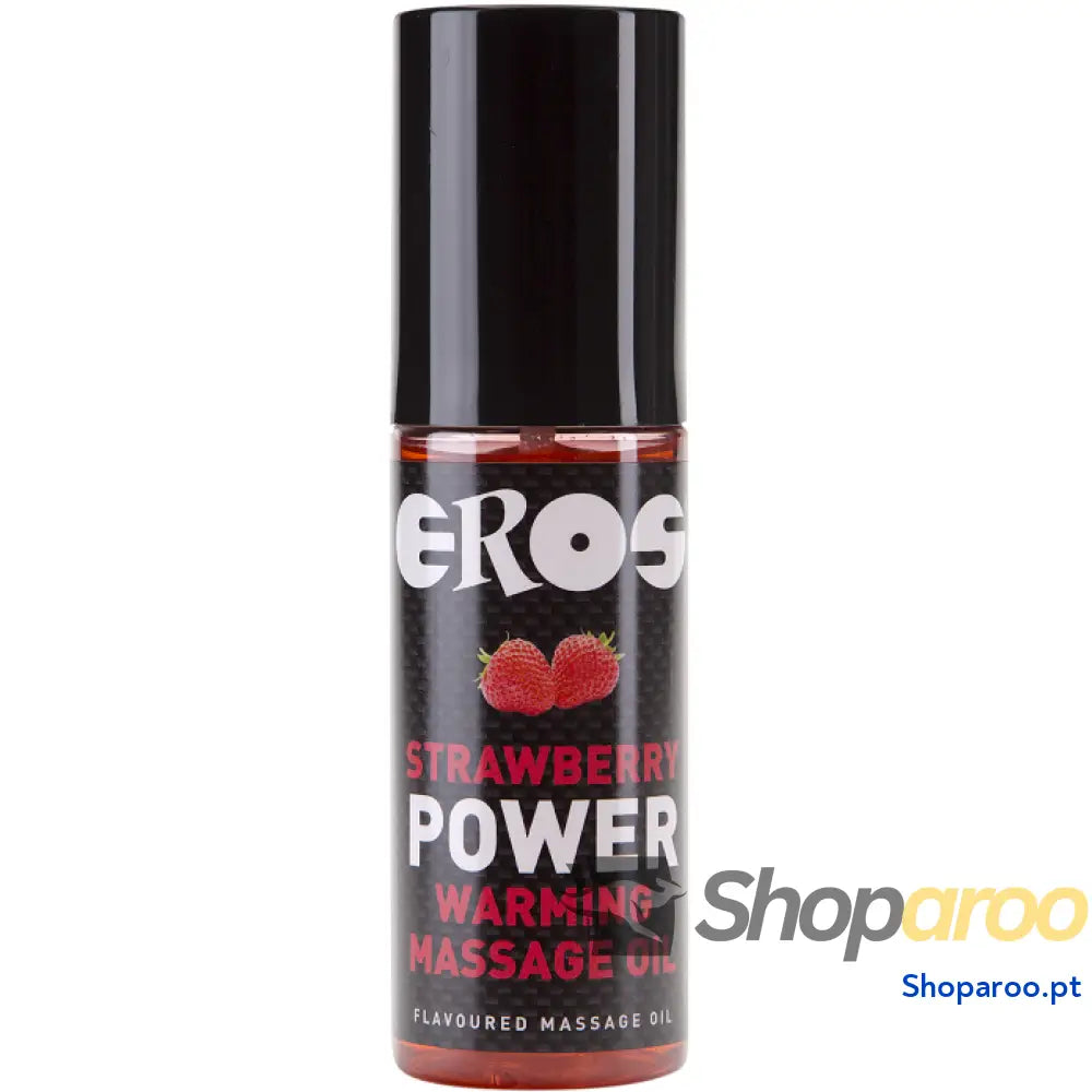 ÓLEO DE MASSAGEM DE AQUECIMENTO DE MORANGO EROS MORANGO