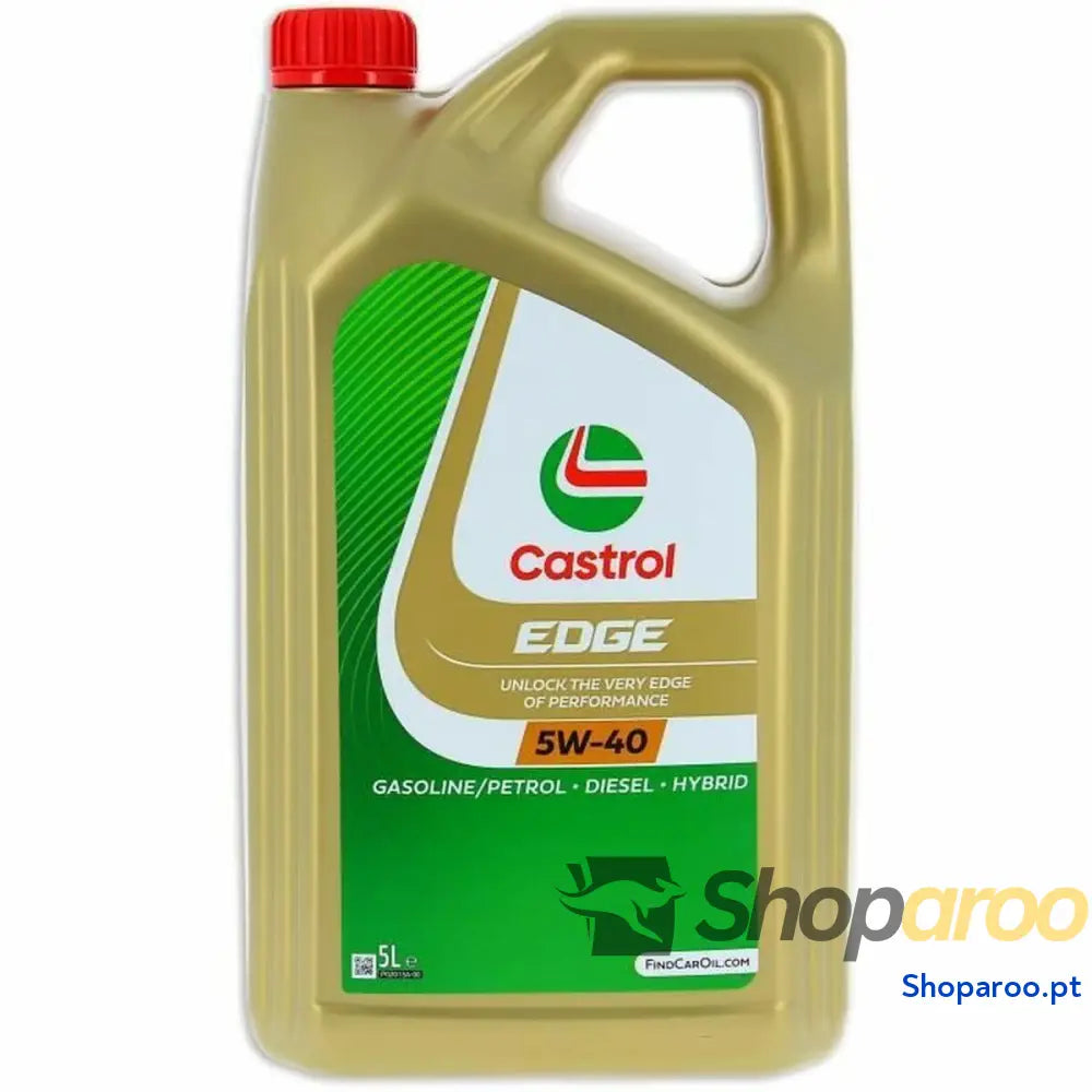 Óleo de motor Castrol Edge Gasolina Diesel Híbrido 5W40 5 L