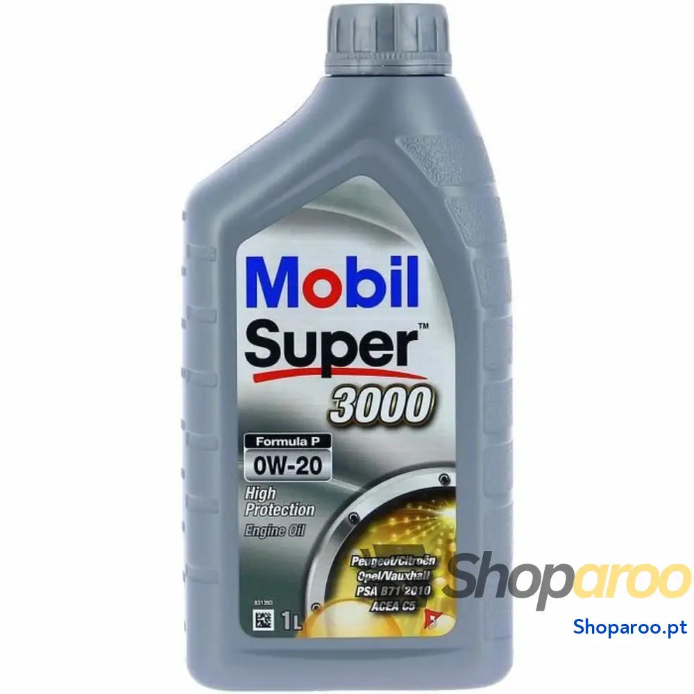 Óleo de Motor para Automóveis Mobil S3000 0W20 Formula-P 0W20 1 L