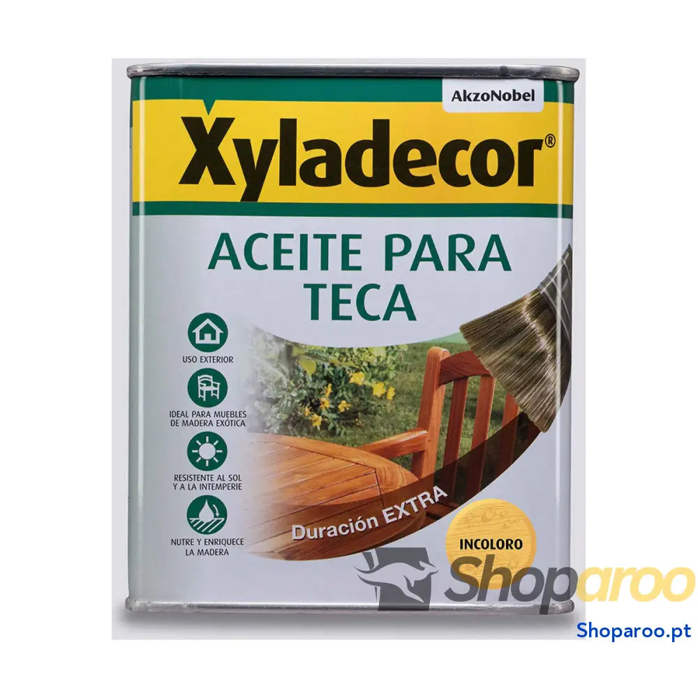 Óleo para teca AkzoNobel Xyladecor 750 ml Incolor Mate