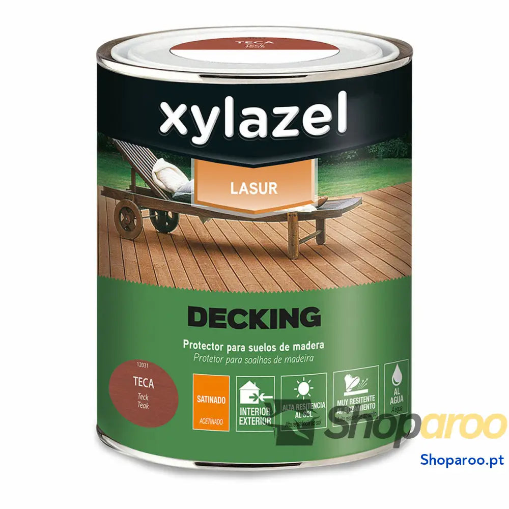 Óleo Protetor Xylazel Decking Teca 750 ml Acetinado