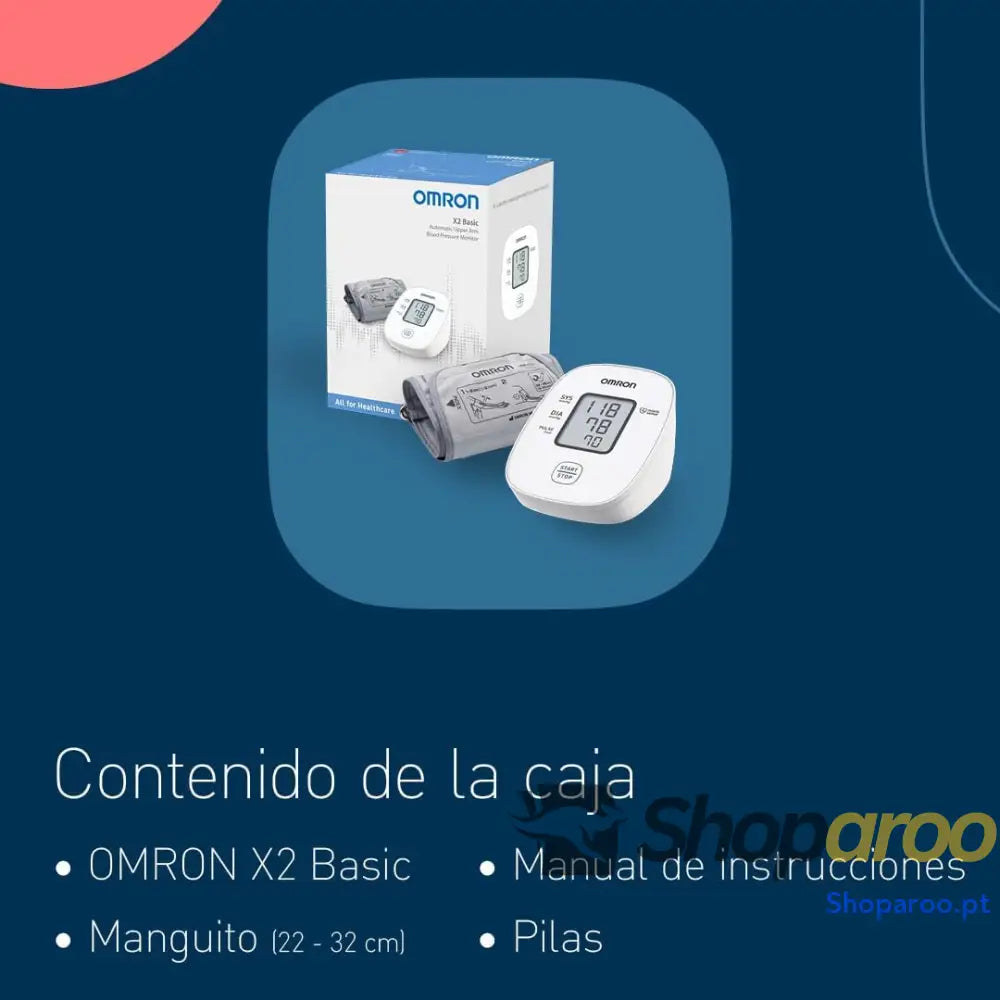 OMRON X2 Basic Tensiómetro de braço digital medição precisa da pressão arterial e do pulso validado clinicamente 1