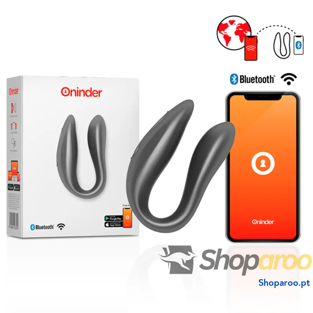 ONINDER - LISBOA G-SPOT & CLITORAL STIMULATOR BLACK - APLICAÇÃO GRATUITA