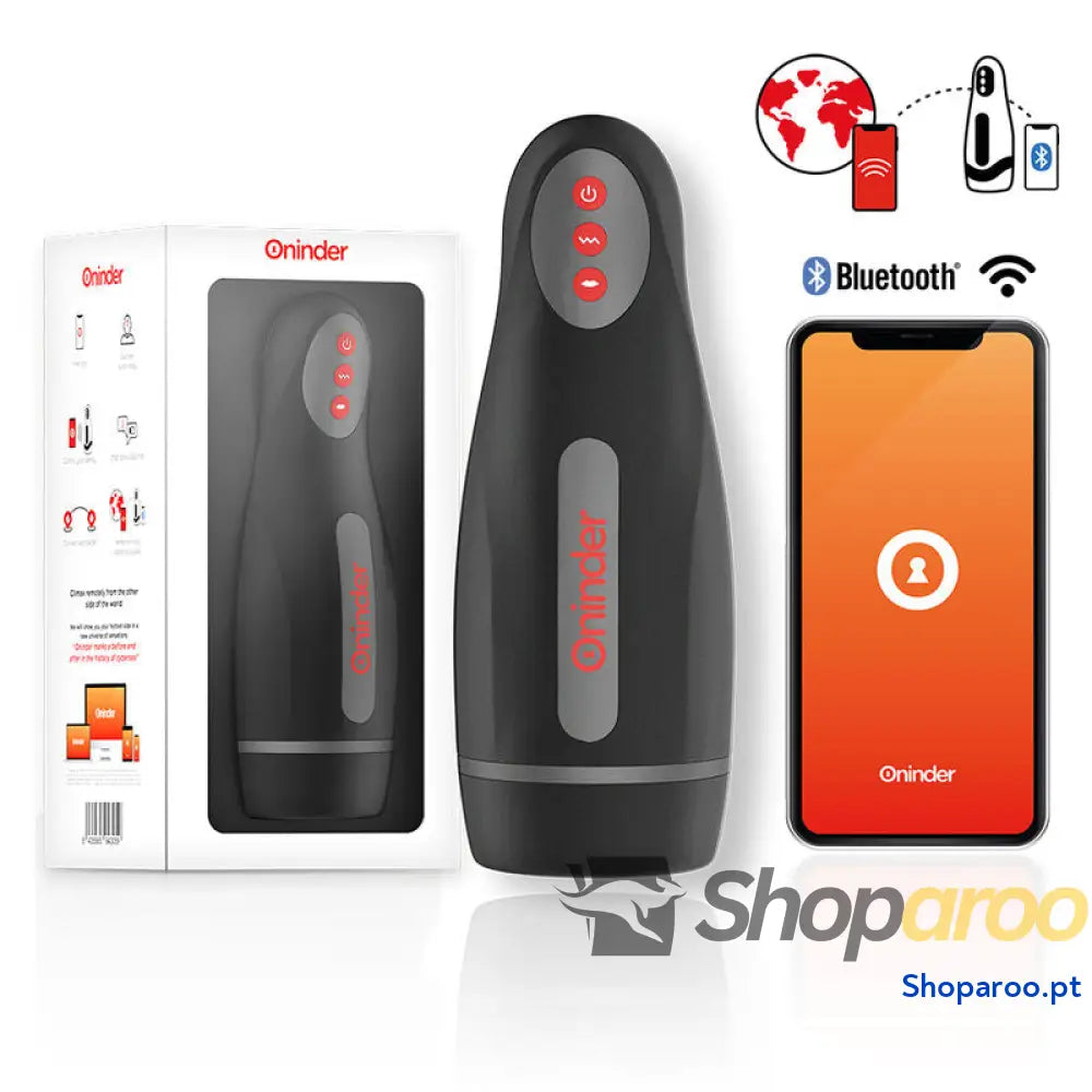 ONINDER - SEUL MASTURBADOR MASCULINO RECARREGÁVEL 10 VELOCIDADES - APLICATIVO GRATUITO