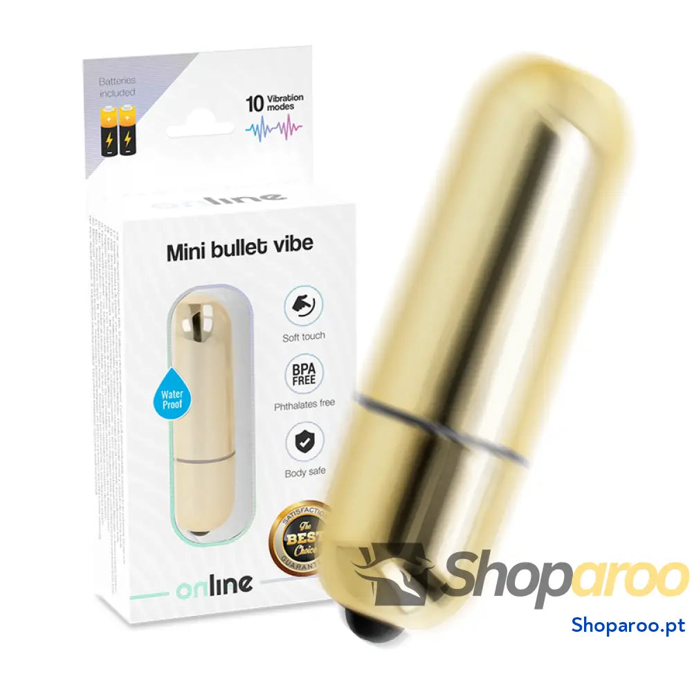 ONLINE - MINI BALA VIBRANTE DOURADA