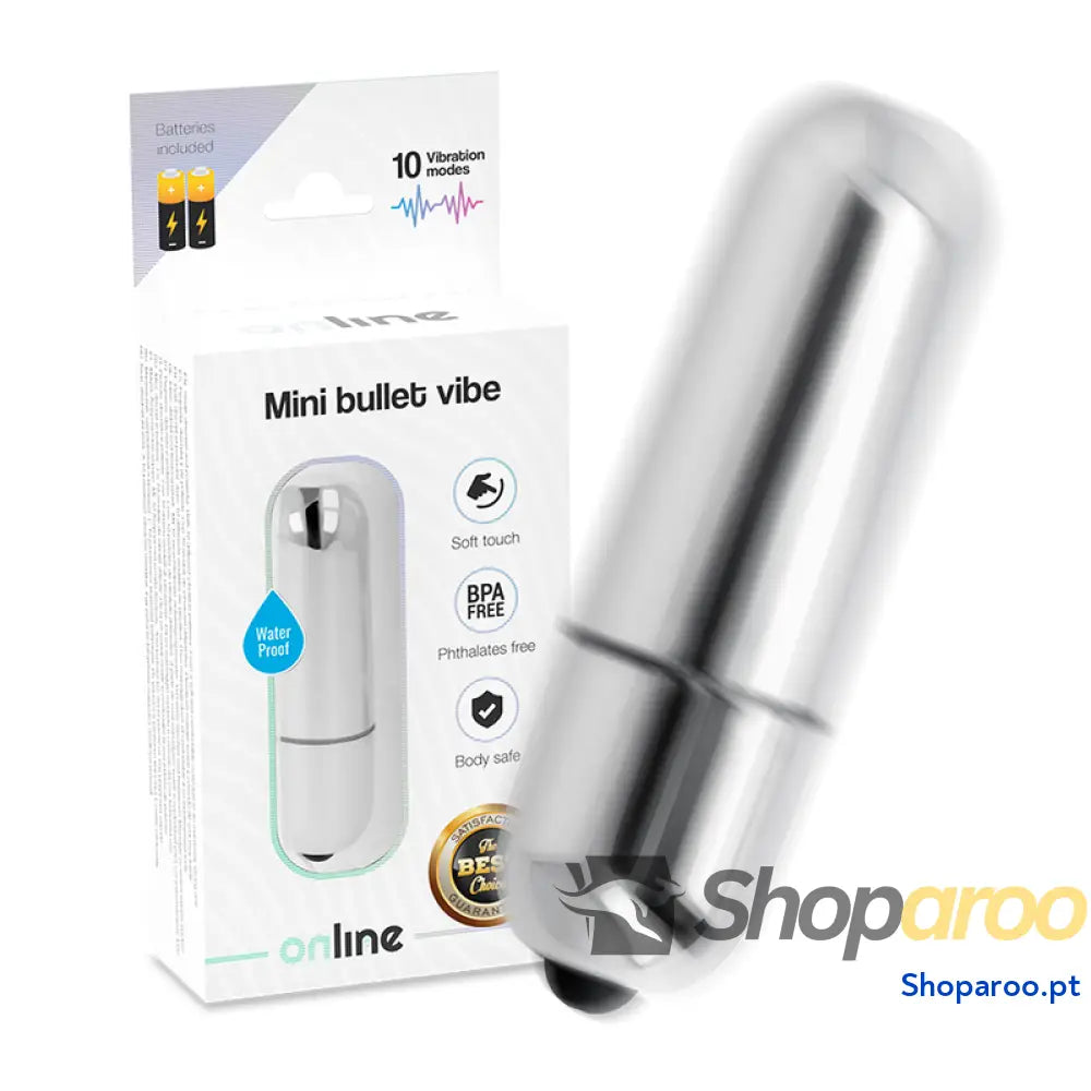 ONLINE - MINI BALA VIBRANTE PRATA