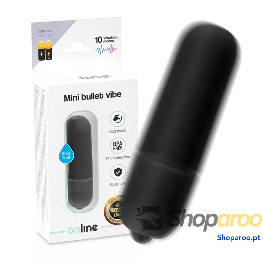 ONLINE - MINI BALA VIBRANTE PRETA