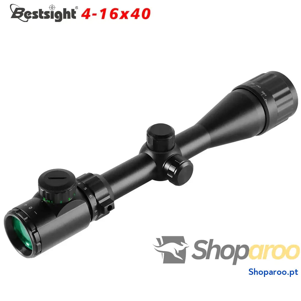 Óptica 4-16x40 AOE Mira Iluminada para Espingarda e Airsoft