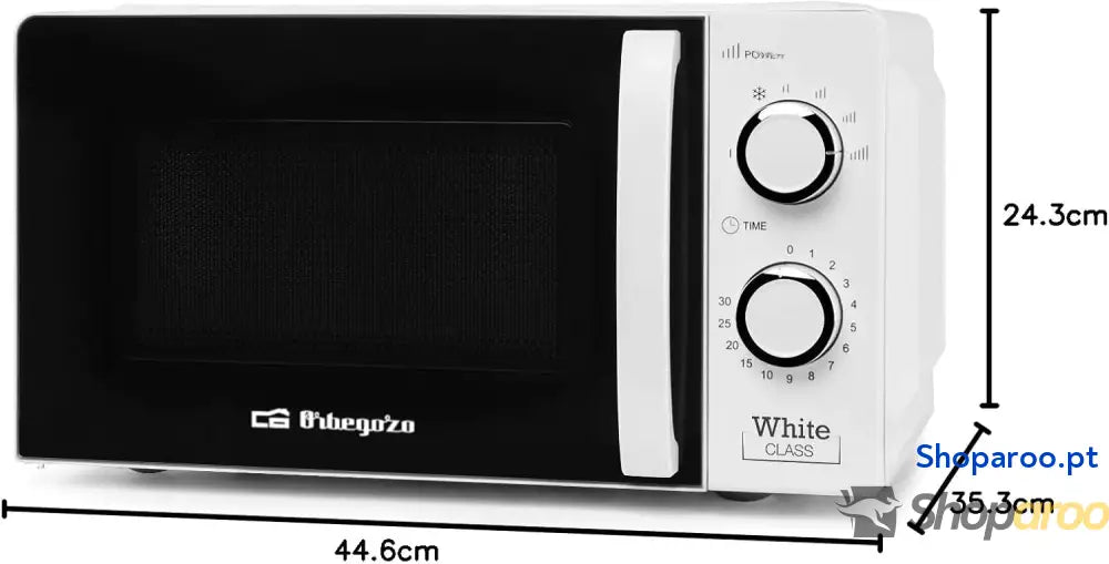 Orbegozo MI 2115 micro ondas 700 W 6 níveis de funcionamento capacidade 20 litros temporizador até 30 minutos programa
