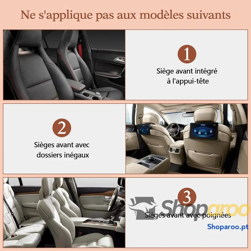 Organizador de assento carro protetores para com 10 bolsos organizador traseiro crianças tablet iPad 9,7’’ e 10,5’’