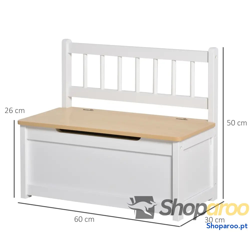 Organizador de Brinquedos para crianças acima 2 anos Banco Armazenamento Infantil Madeira Pinho com Tampa Amortecimento