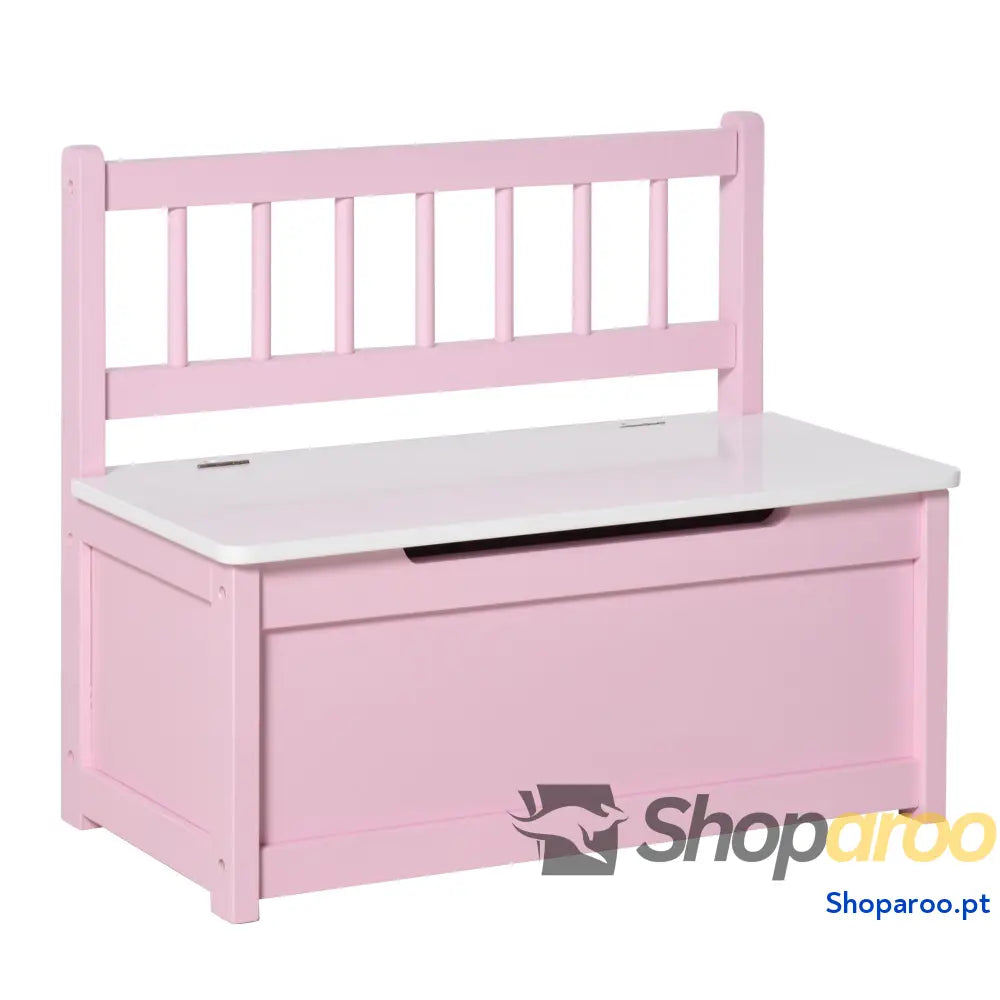 Organizador de Brinquedos para crianças acima 2 anos Banco Armazenamento Infantil Madeira Pinho com Tampa Amortecimento