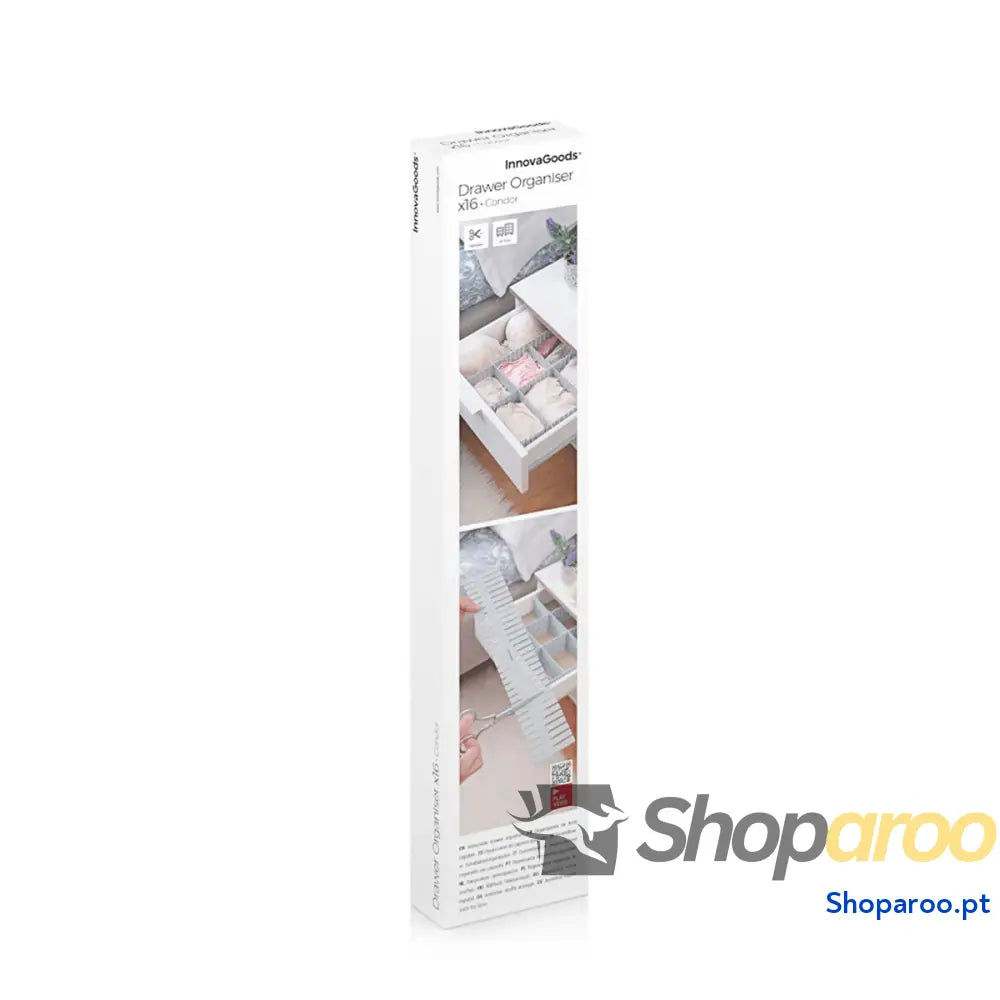 Organizador de Gavetas Ajustável InnovaGoods 16 Unidades