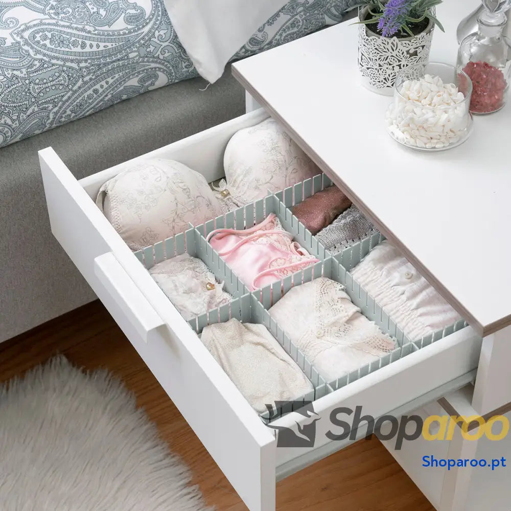 Organizador de Gavetas Ajustável InnovaGoods 16 Unidades