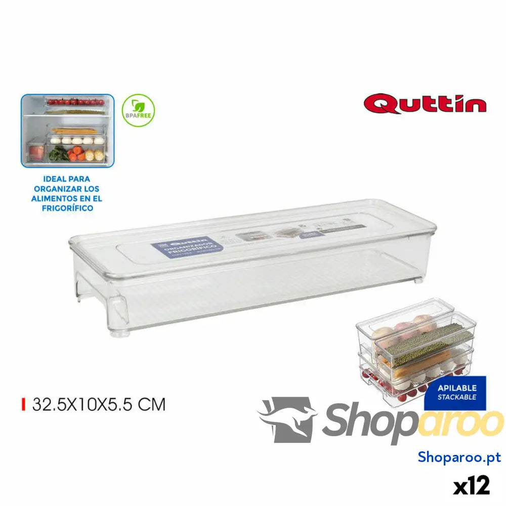 Organizador Multiusos Quttin Com tampa 12 Unidades