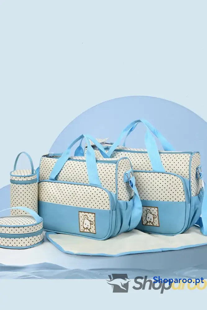 Oxford Cloth Contrast 4 Piece Bag Set