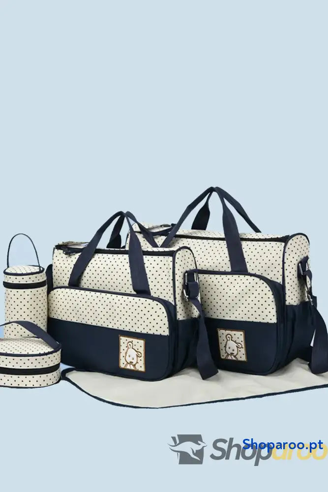Oxford Cloth Contrast 4 Piece Bag Set