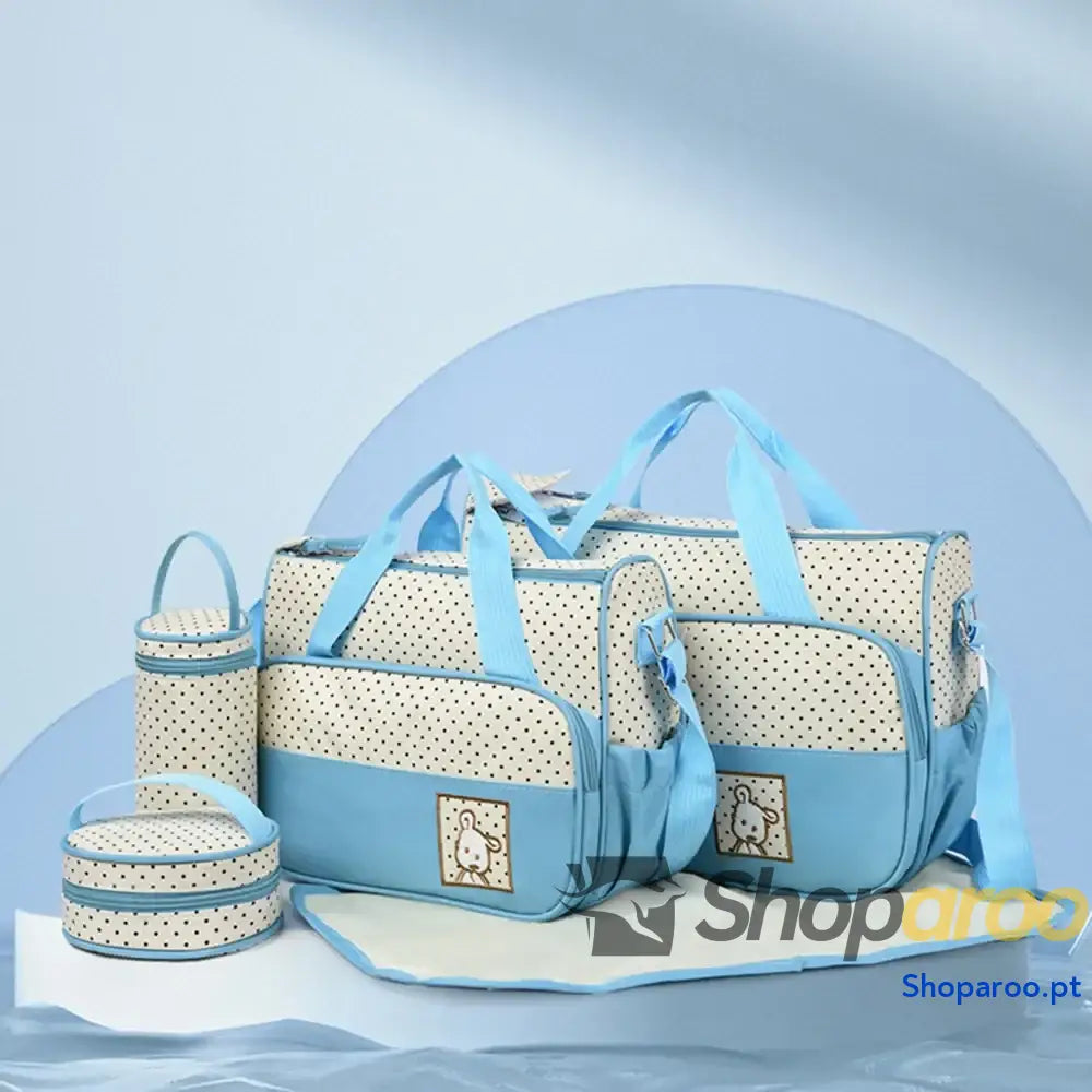 Oxford Cloth Contrast 4 Piece Bag Set