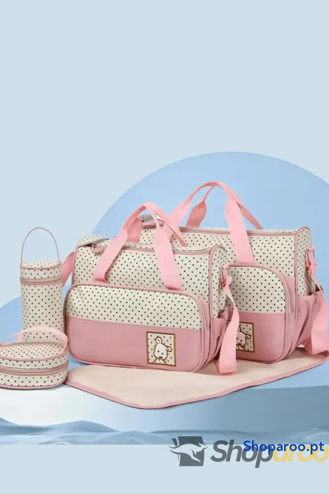 Oxford Cloth Contrast 4 Piece Bag Set
