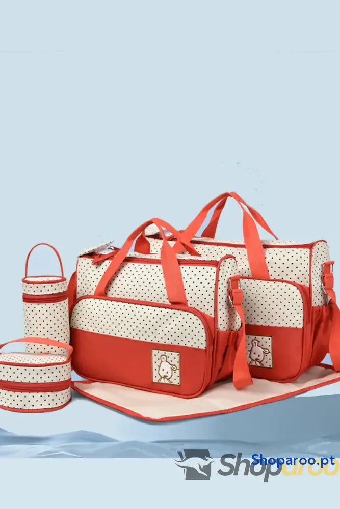 Oxford Cloth Contrast 4 Piece Bag Set