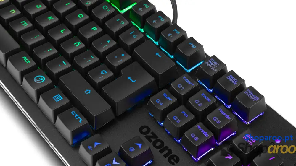Ozone Gaming OZTACTICALSP Mini teclado tático para jogos mecânico sem numérico Bluetooth interruptores vermelhos Outemu