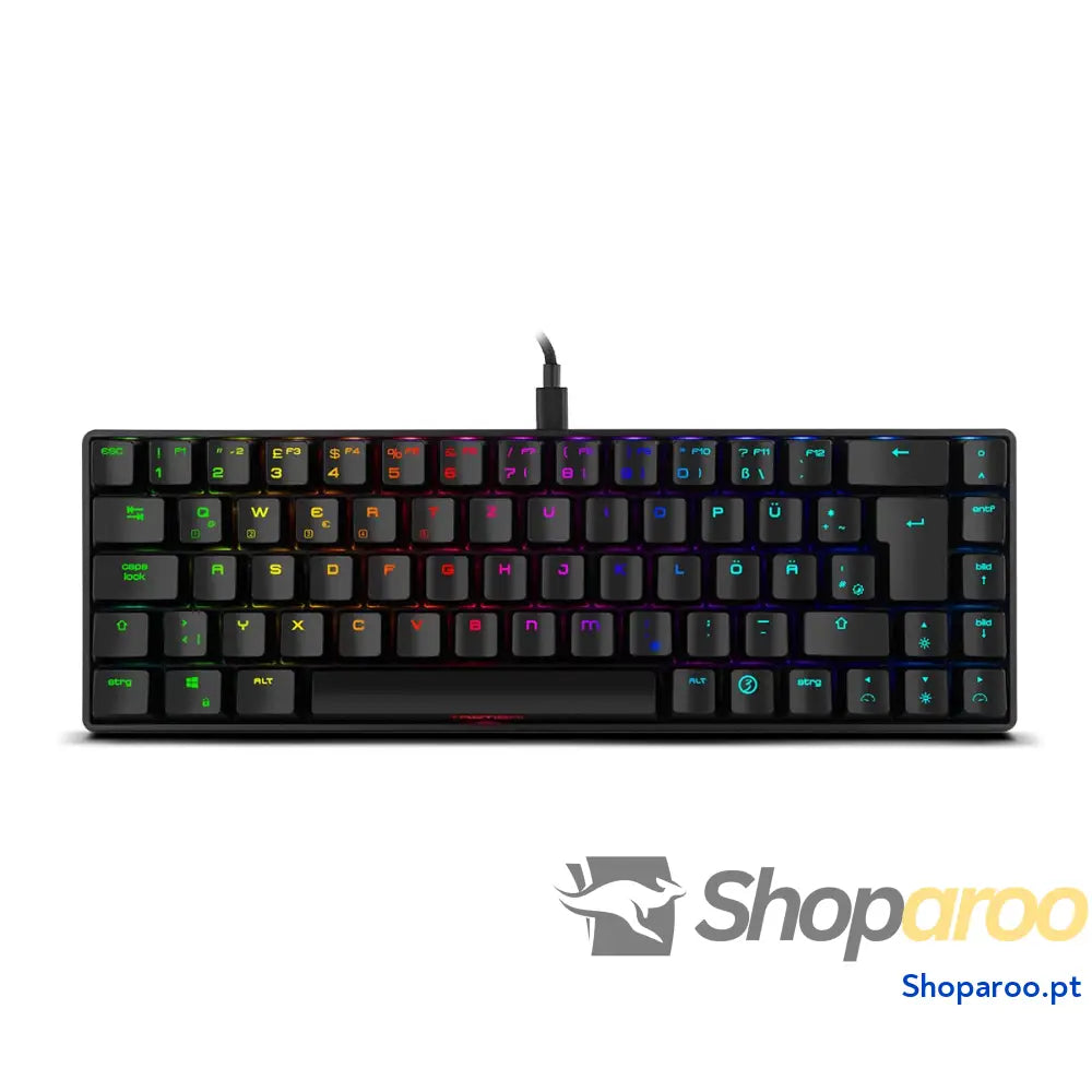 Ozone Gaming OZTACTICALSP Mini teclado tático para jogos mecânico sem numérico Bluetooth interruptores vermelhos Outemu