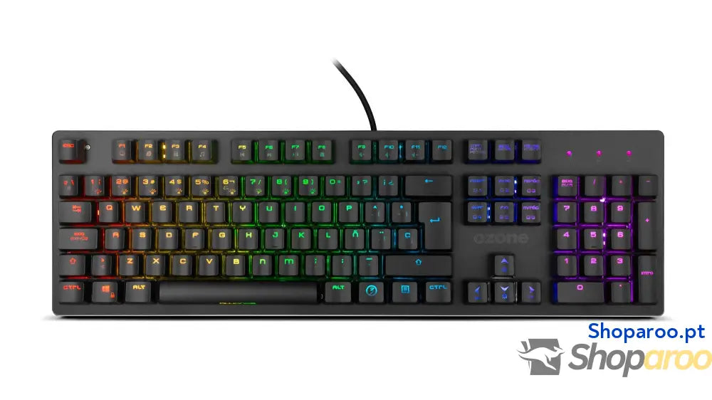 Ozone Gaming OZTACTICALSP Mini teclado tático para jogos mecânico sem numérico Bluetooth interruptores vermelhos Outemu
