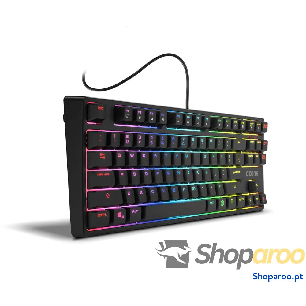 Ozone Gaming OZTACTICALSP Mini teclado tático para jogos mecânico sem numérico Bluetooth interruptores vermelhos Outemu