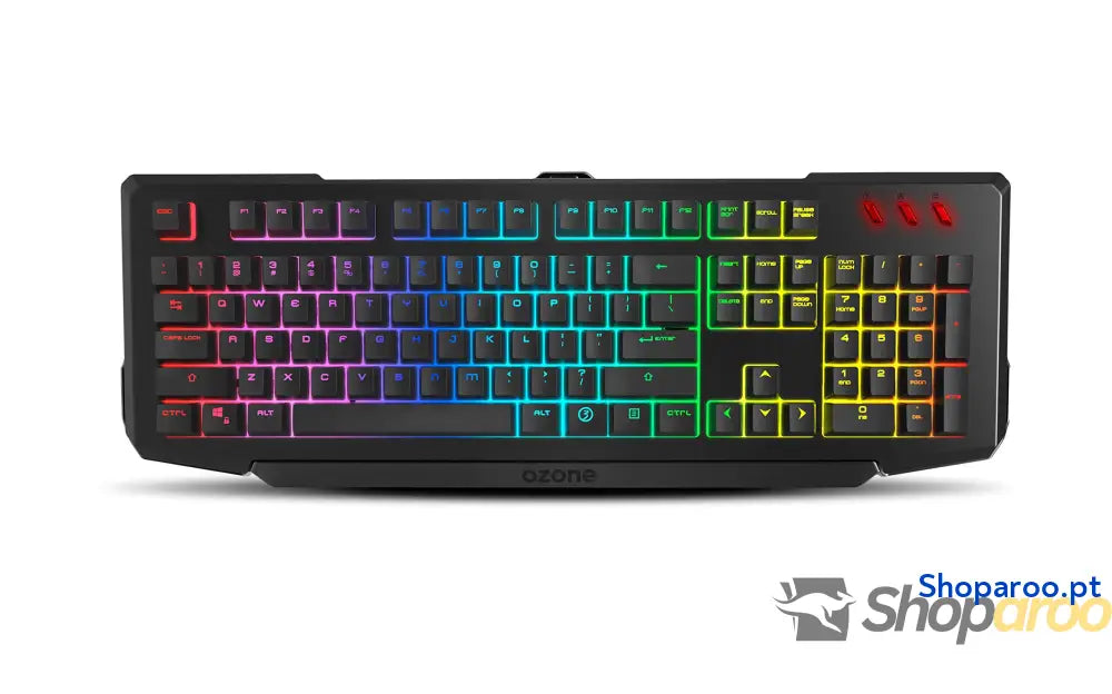 Ozone Gaming OZTACTICALSP Mini teclado tático para jogos mecânico sem numérico Bluetooth interruptores vermelhos Outemu