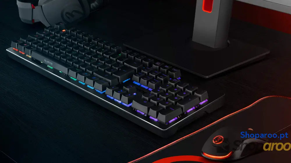 Ozone Gaming OZTACTICALSP Mini teclado tático para jogos mecânico sem numérico Bluetooth interruptores vermelhos Outemu