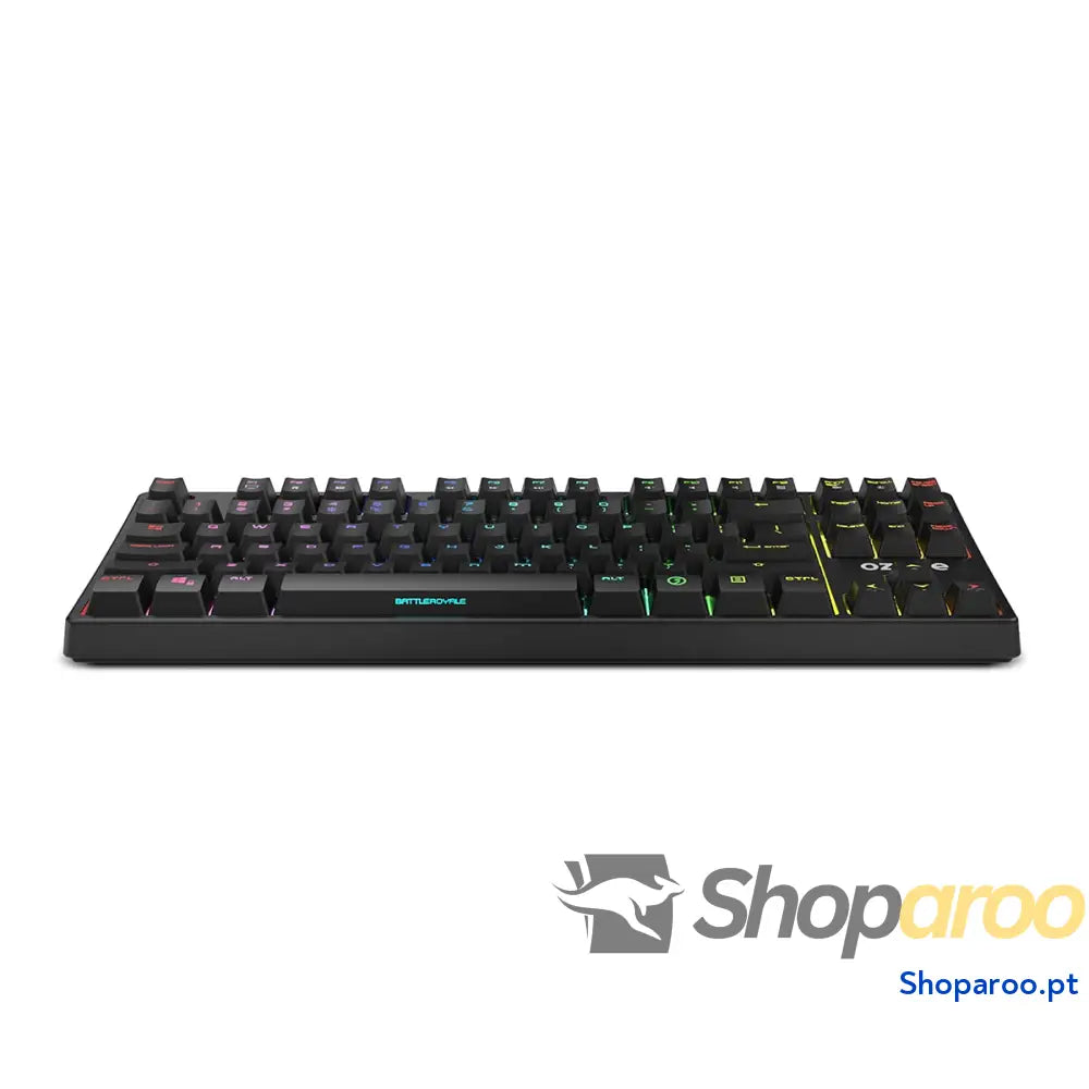 Ozone Gaming OZTACTICALSP Mini teclado tático para jogos mecânico sem numérico Bluetooth interruptores vermelhos Outemu
