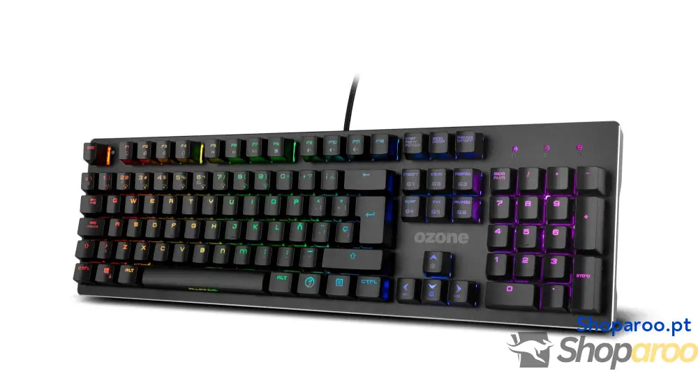 Ozone Gaming OZTACTICALSP Mini teclado tático para jogos mecânico sem numérico Bluetooth interruptores vermelhos Outemu