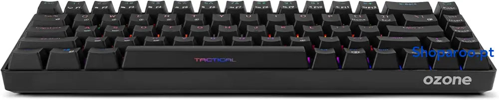Ozone Gaming OZTACTICALSP Mini teclado tático para jogos mecânico sem numérico Bluetooth interruptores vermelhos Outemu