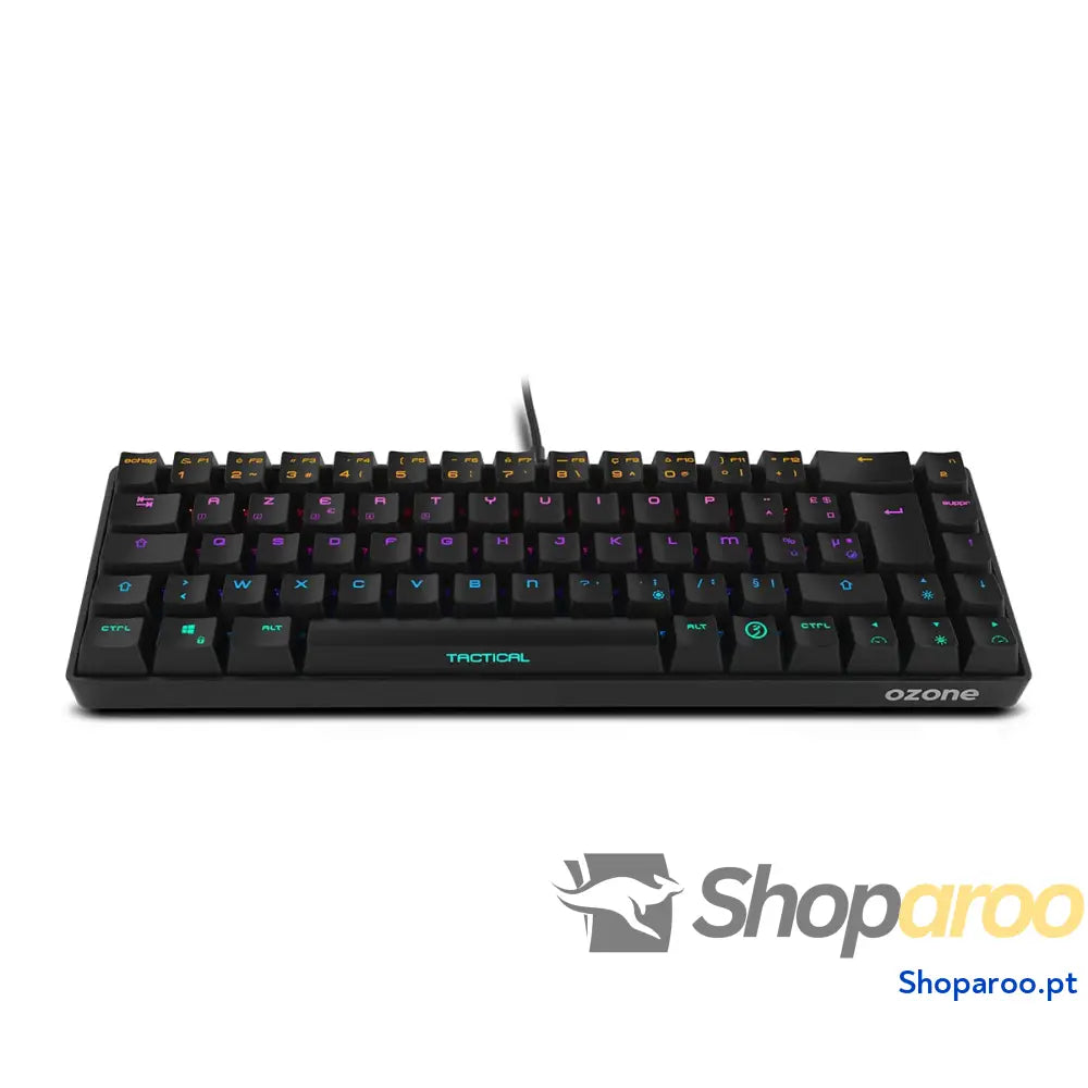 Ozone Gaming OZTACTICALSP Mini teclado tático para jogos mecânico sem numérico Bluetooth interruptores vermelhos Outemu
