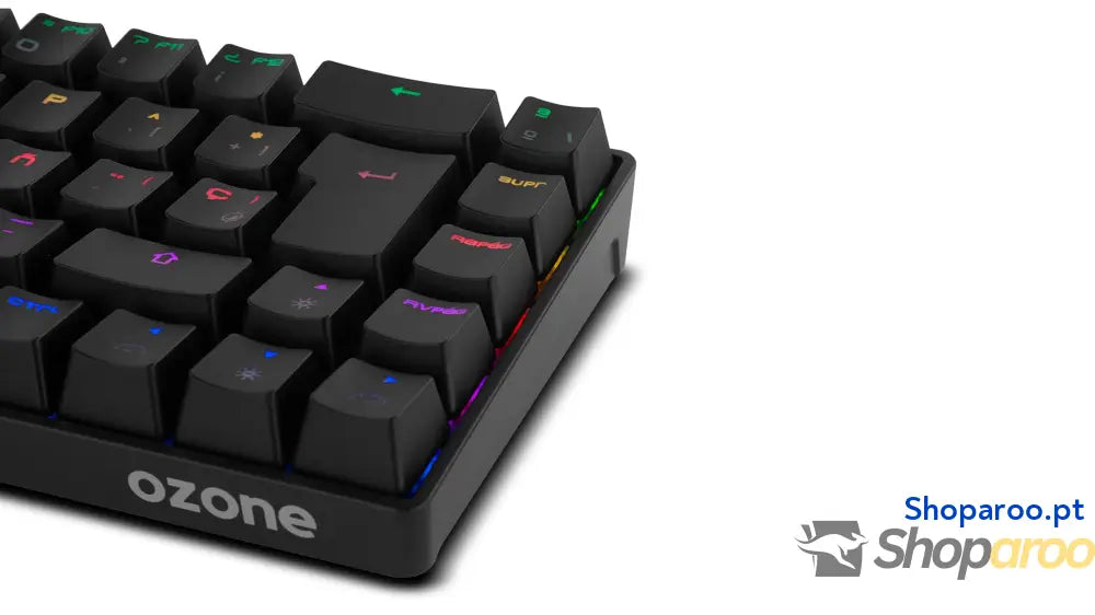 Ozone Gaming OZTACTICALSP Mini teclado tático para jogos mecânico sem numérico Bluetooth interruptores vermelhos Outemu