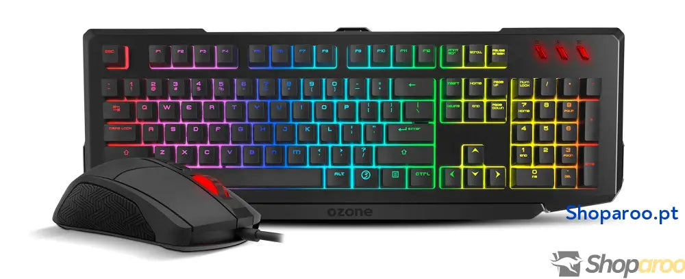 Ozone Gaming OZTACTICALSP Mini teclado tático para jogos mecânico sem numérico Bluetooth interruptores vermelhos Outemu