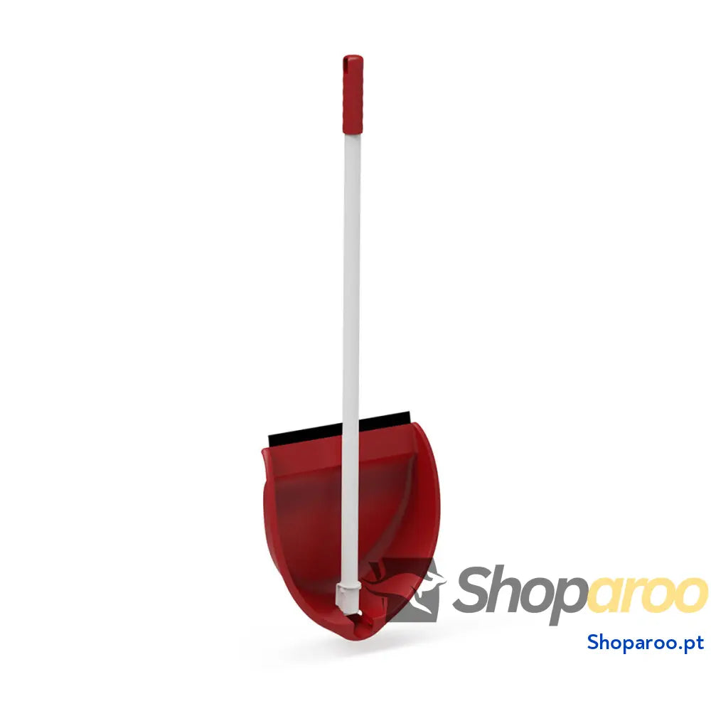 Pá Plastiken Branco Vermelho Plástico Dobrável