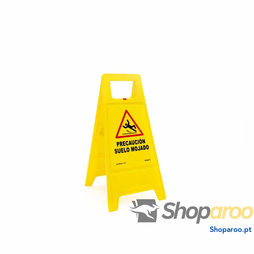 Painel dobrável cuidado piso molhado Normaluz Amarelo 30 x 21 62 cm