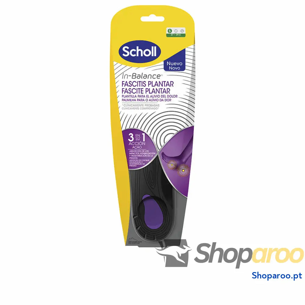 Palmilhas Scholl Fascitis Plantar S 37-39,5