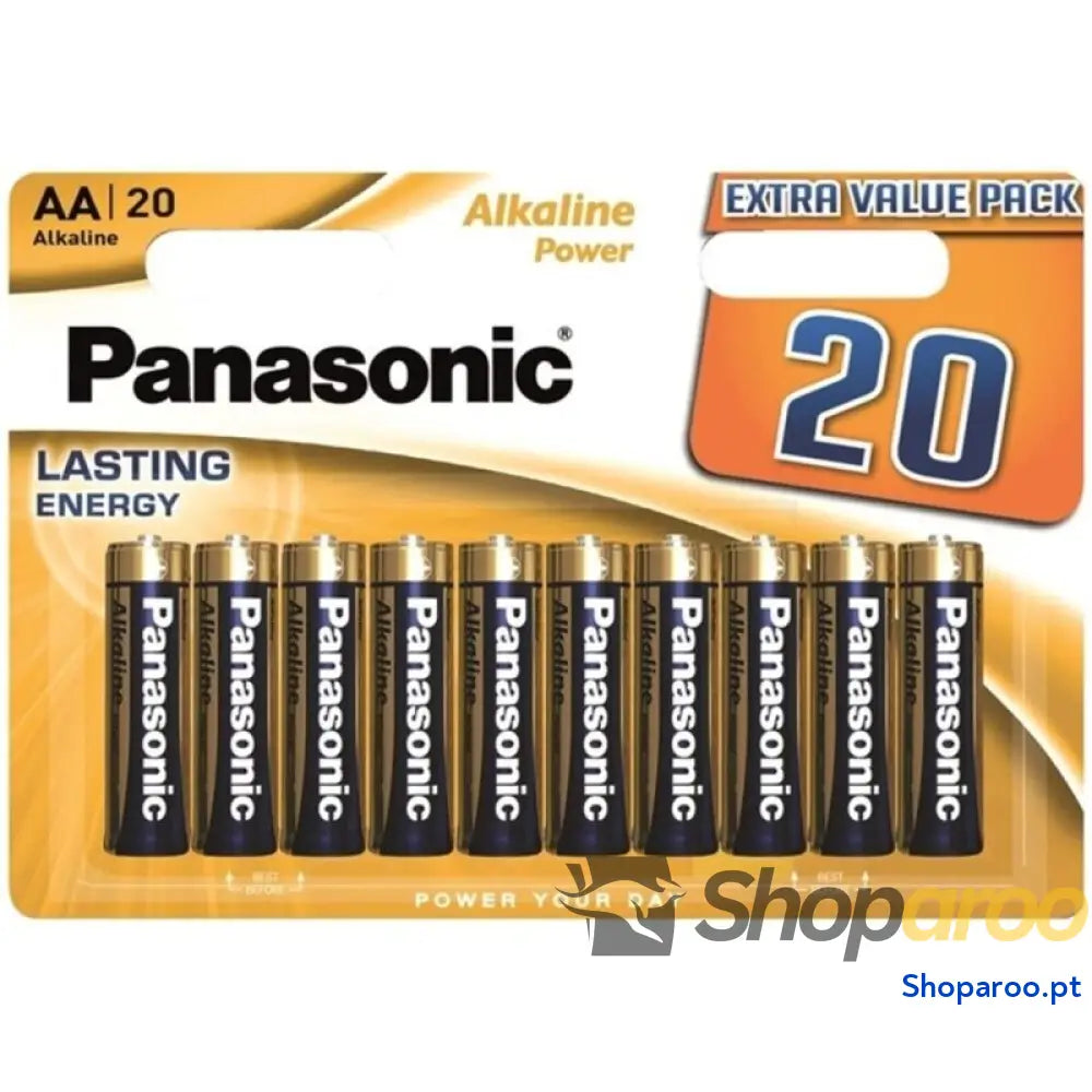 PANASONIC BATERIA ALCALINA BRONZE AA LR6 BLISTER*20
