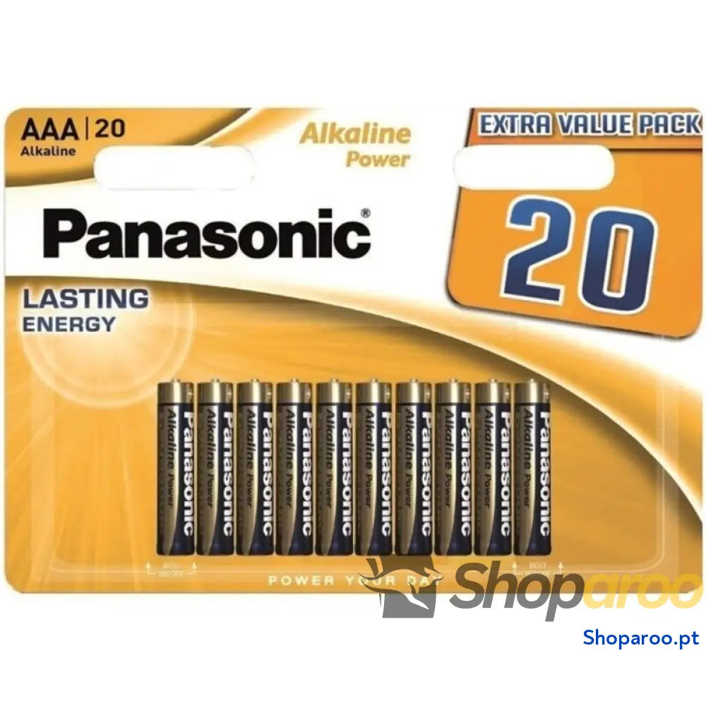 PANASONIC BATERIA ALCALINA BRONZE AAA LR03 BLISTER*20