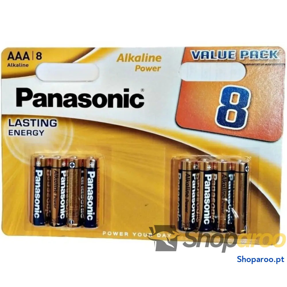 PANASONIC BATERIA ALCALINA BRONZE AAA LR03 BLISTER*8