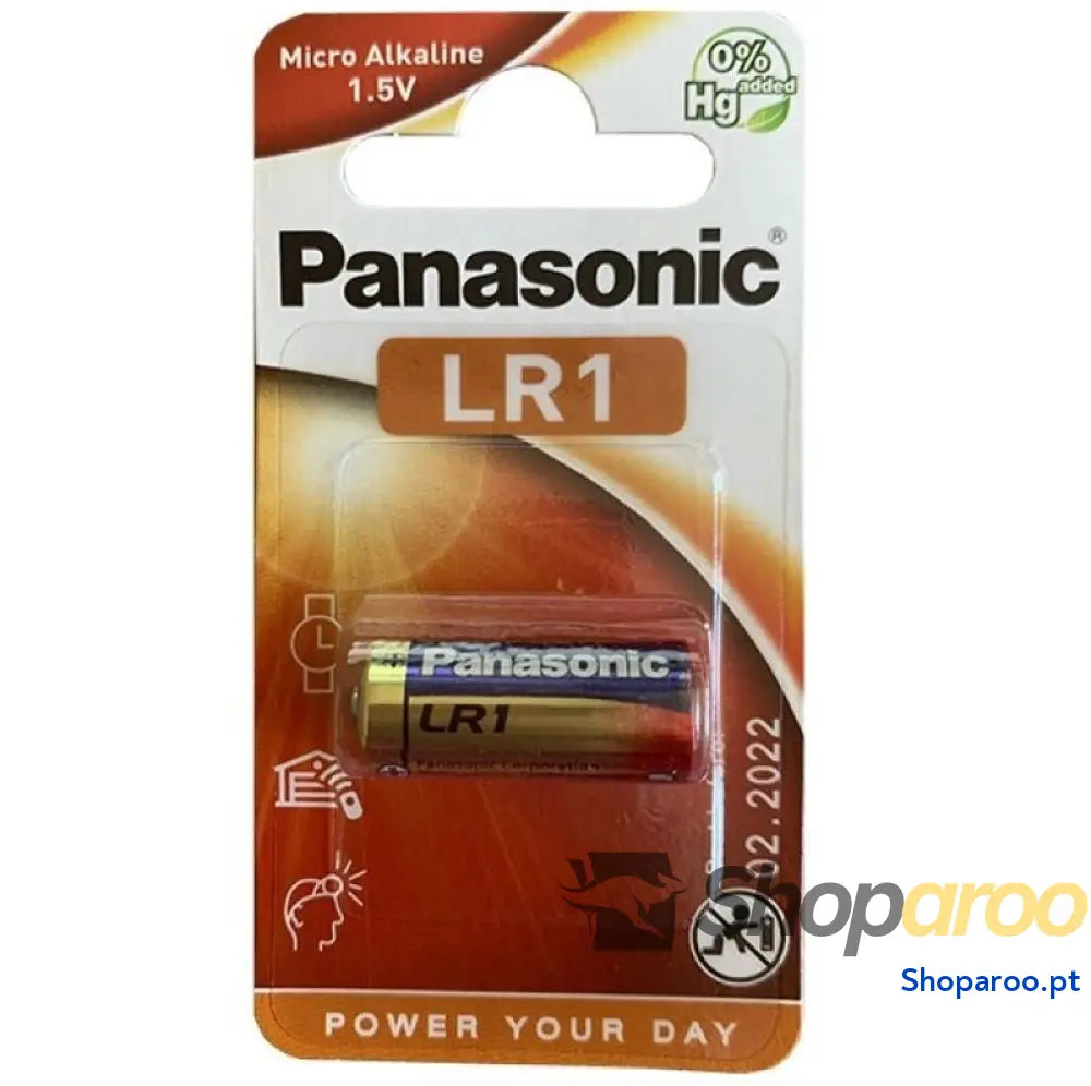 PANASONIC BATERIA ALCALINA LR1 1.5V BLISTER 1 UNIDADE